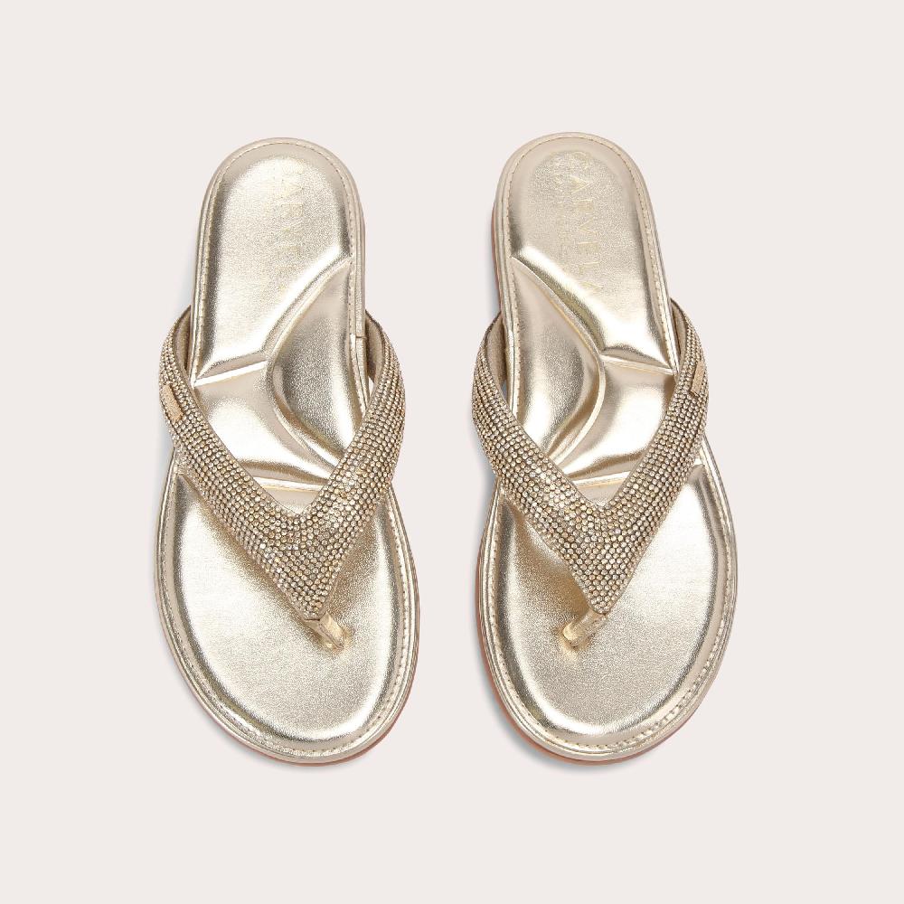 Carvela RIVIERA JEWEL Gold T-Bar Sandal By CARVELA