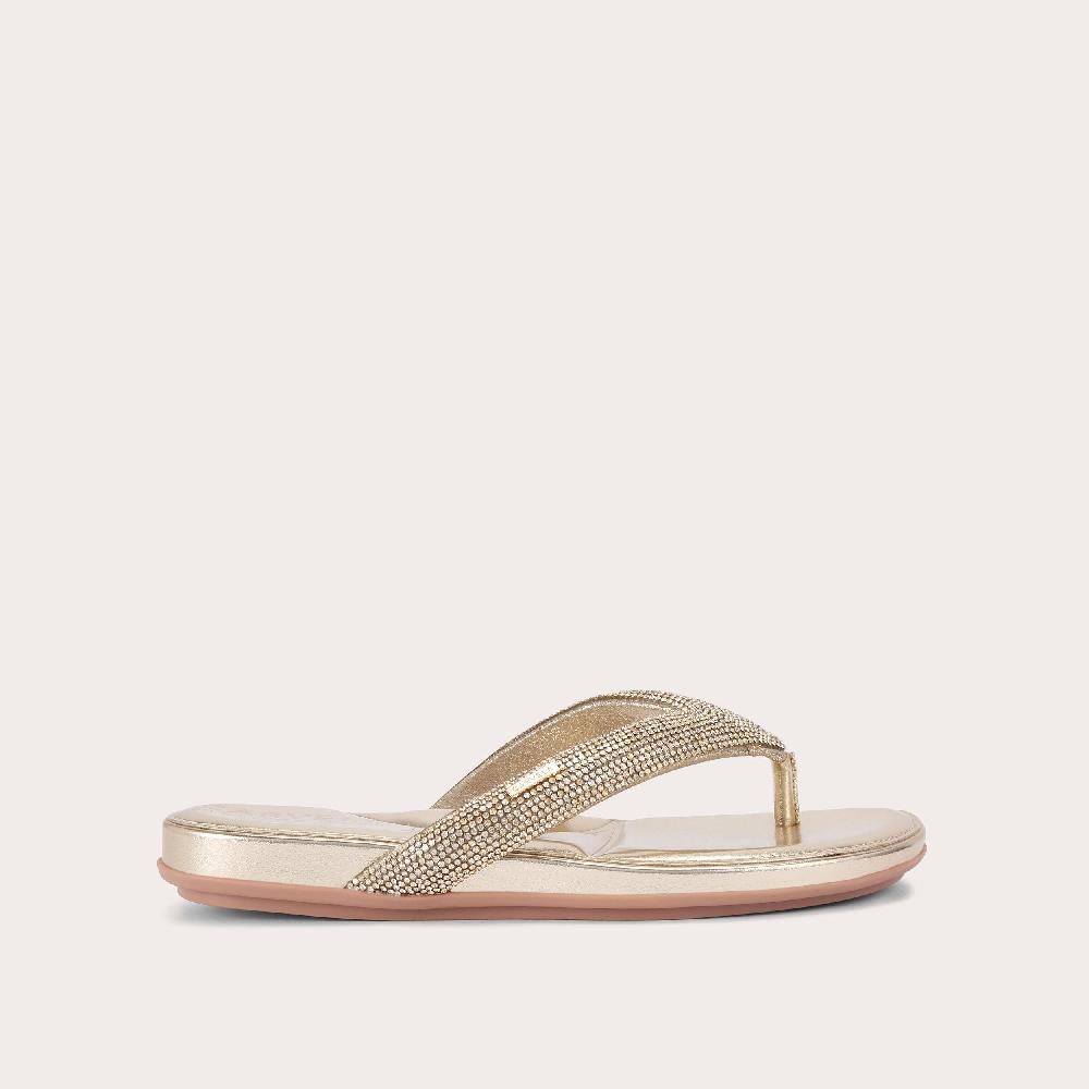 carvela RIVIERA JEWEL Gold T-Bar Sandal by CARVELA