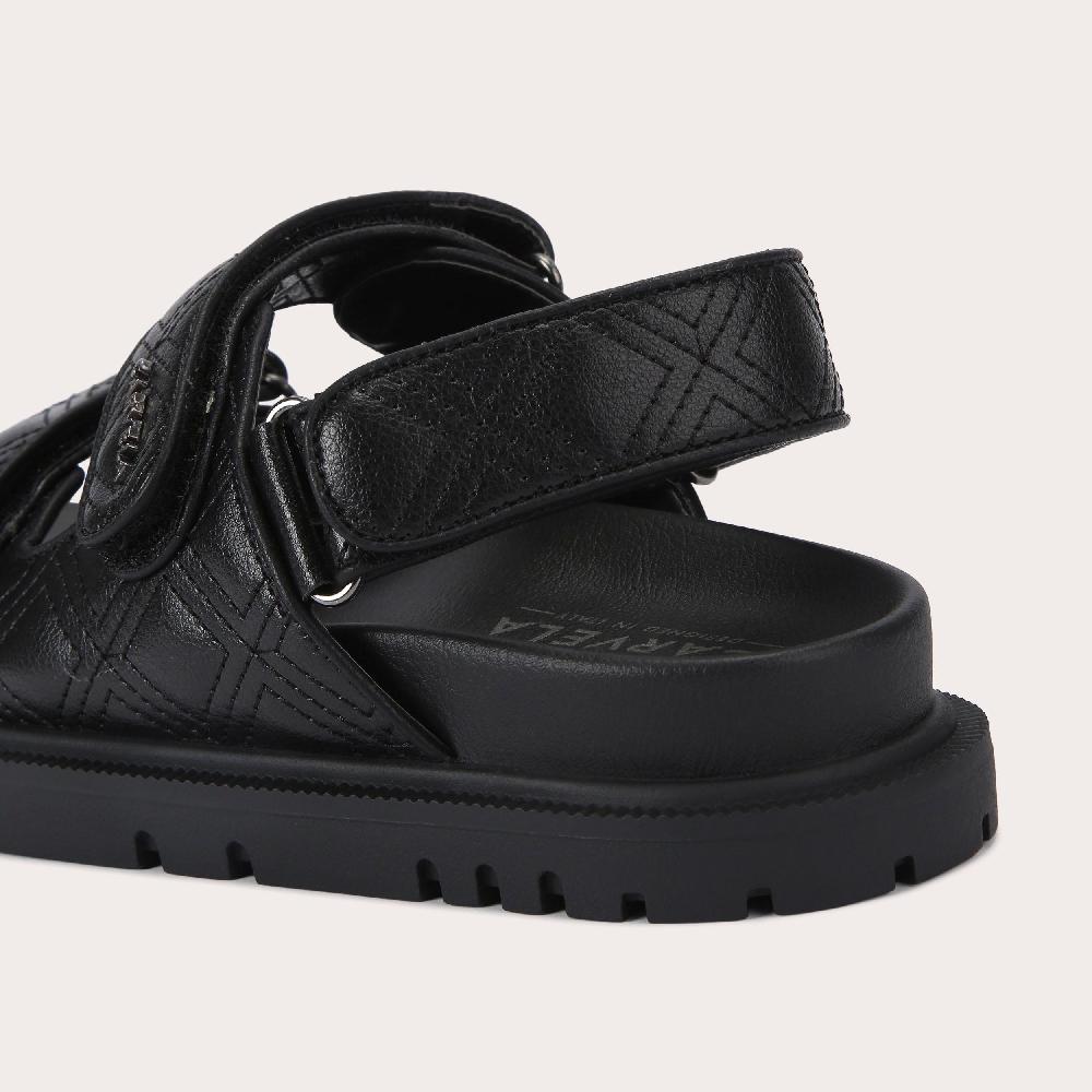 Carvela ROSA SANDAL Black Velcro Sandal By CARVELA