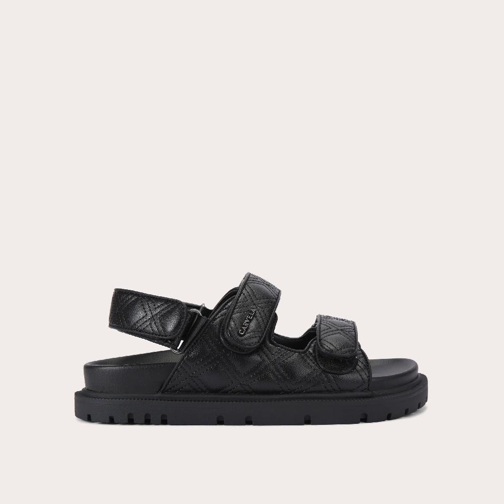 carvela ROSA SANDAL Black Velcro Sandal by CARVELA