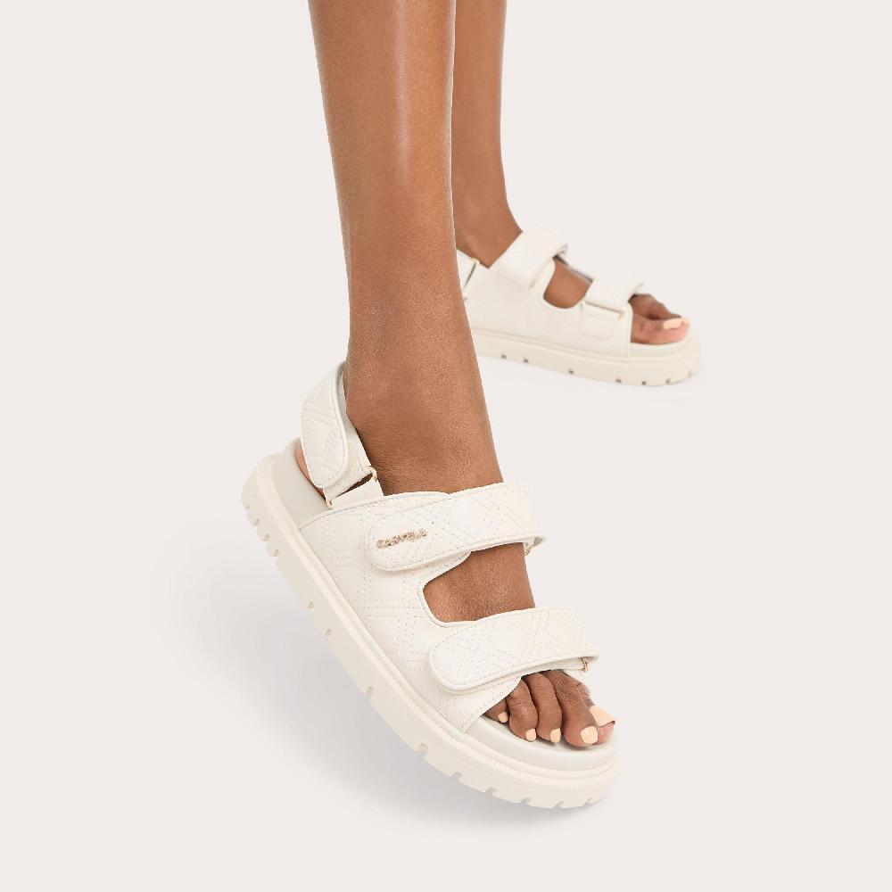 Carvela ROSA SANDAL Bone Velcro Sandals By CARVELA