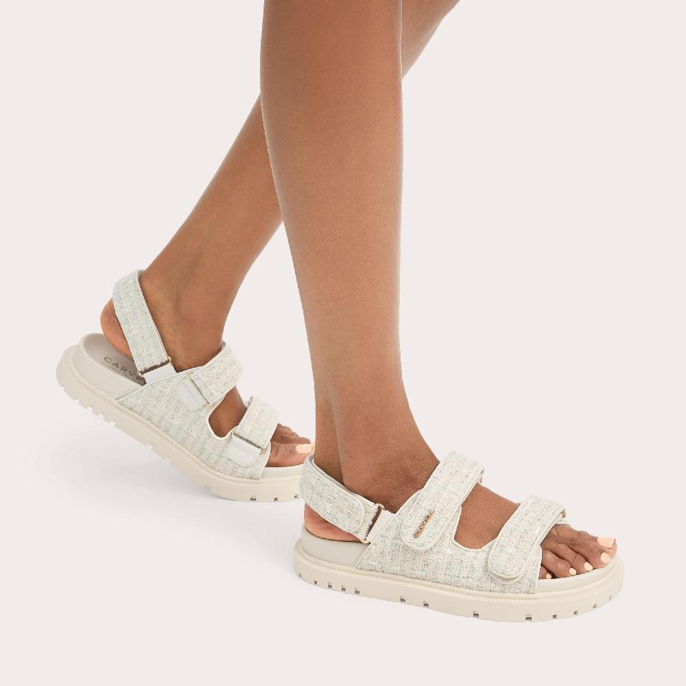 Carvela ROSA SANDAL Tweed Fabric Sandal By CARVELA