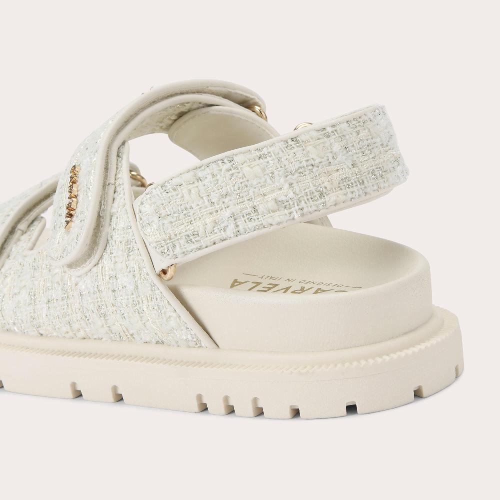 Carvela ROSA SANDAL Tweed Fabric Sandal By CARVELA