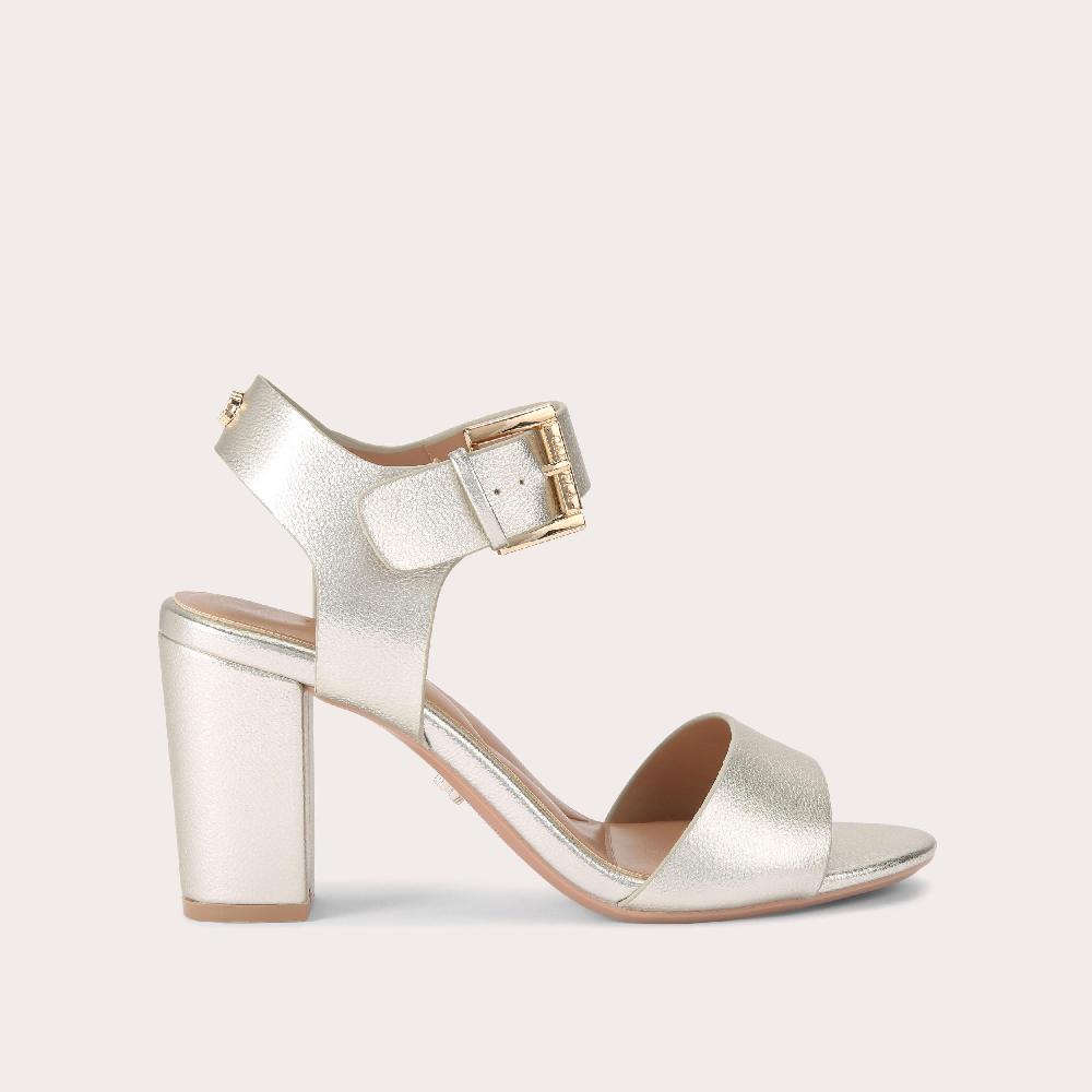 carvela SADIE 2 Gold Block Heel by CARVELA