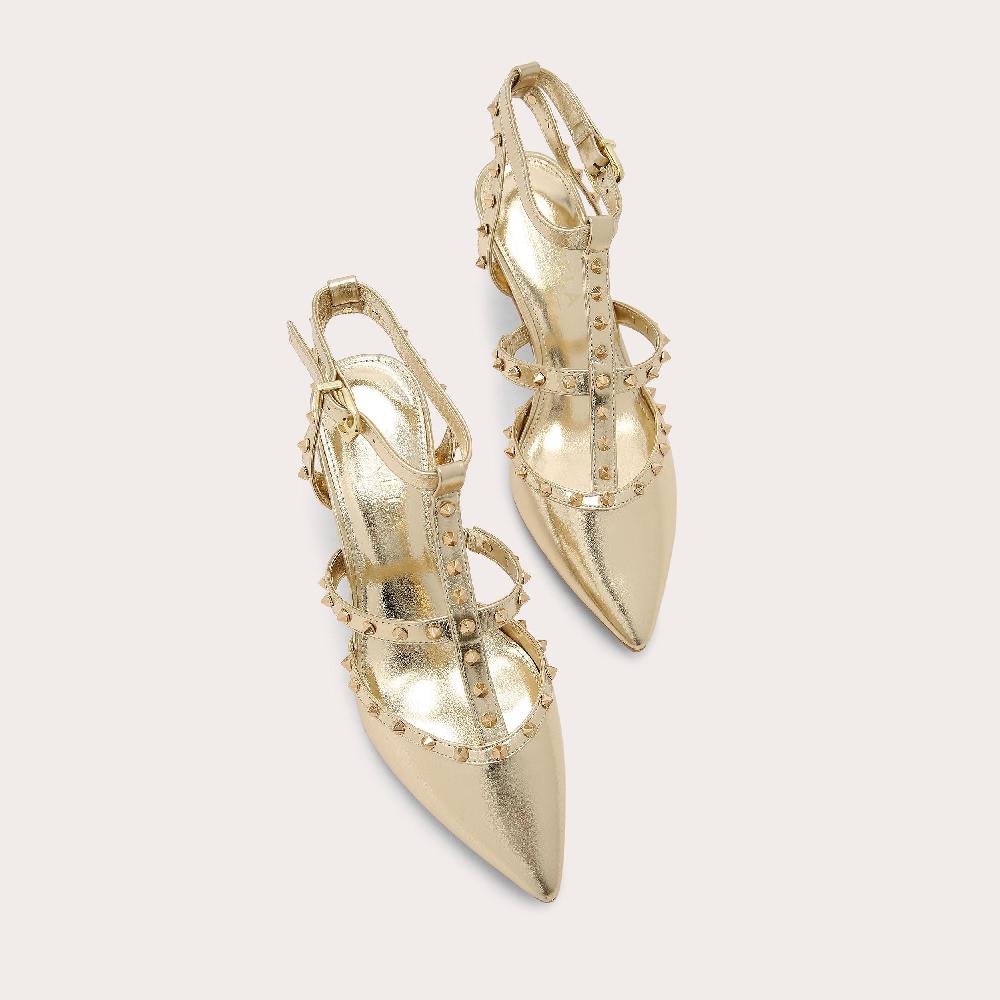 Carvela SAMBA COURT Gold Court Heel By CARVELA