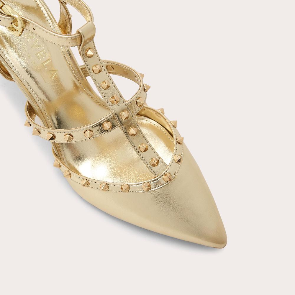 Carvela SAMBA COURT Gold Court Heel By CARVELA