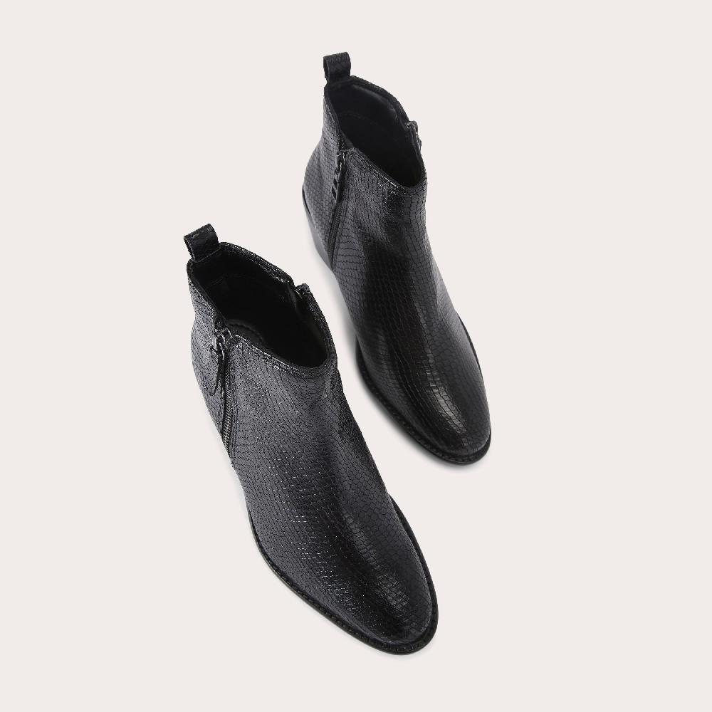 Carvela SECIL Black Leather Ankle Boot By CARVELA