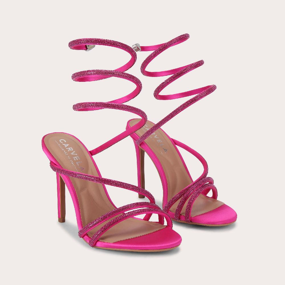 Carvela SPIRAL 105 Fuchsia Crystal Heel By CARVELA