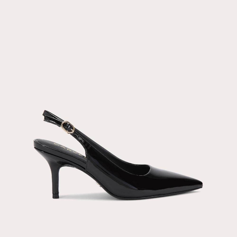carvela SPIRIT SLING Black Patent Heel by CARVELA
