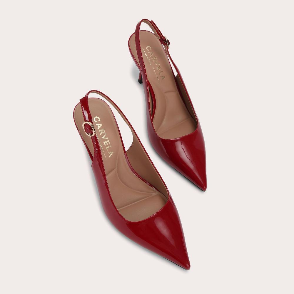 Carvela SPIRIT SLING Red Patent Heel By CARVELA