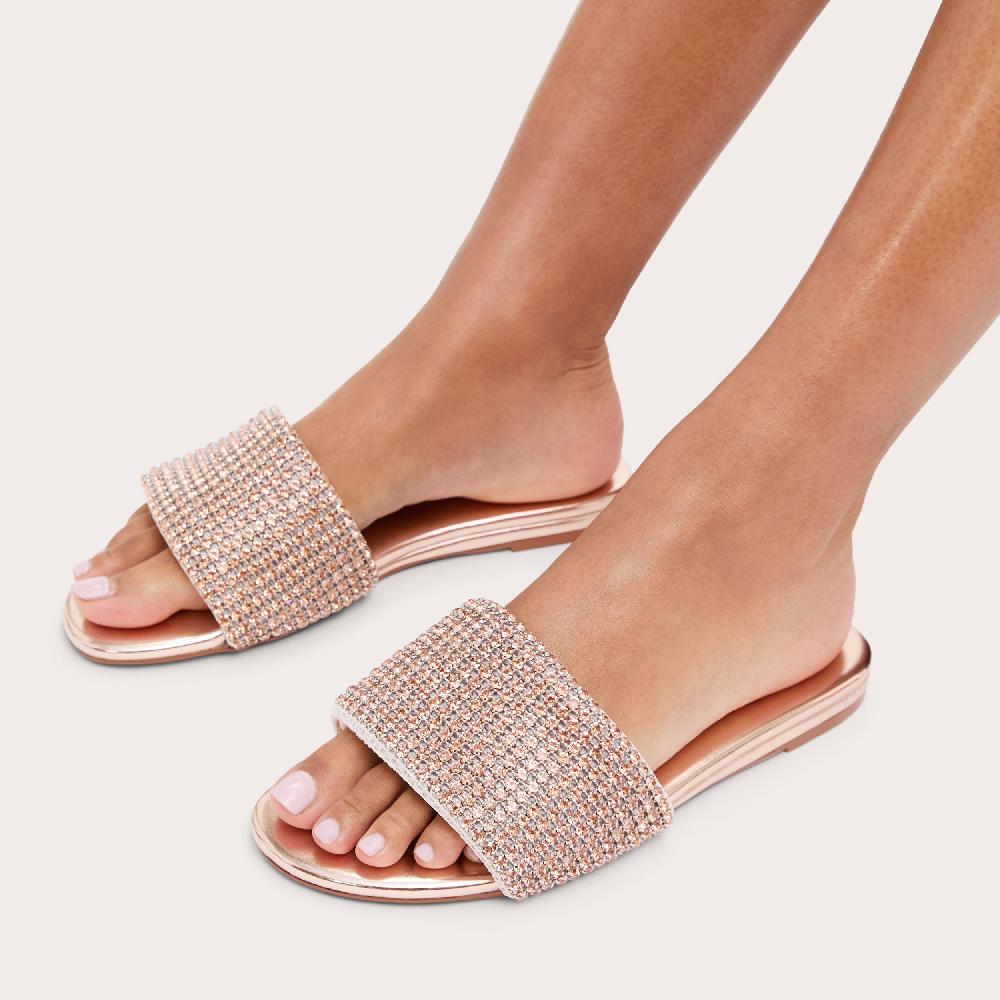 Carvela SPOTLIGHT Gold Crystal Sandal By CARVELA