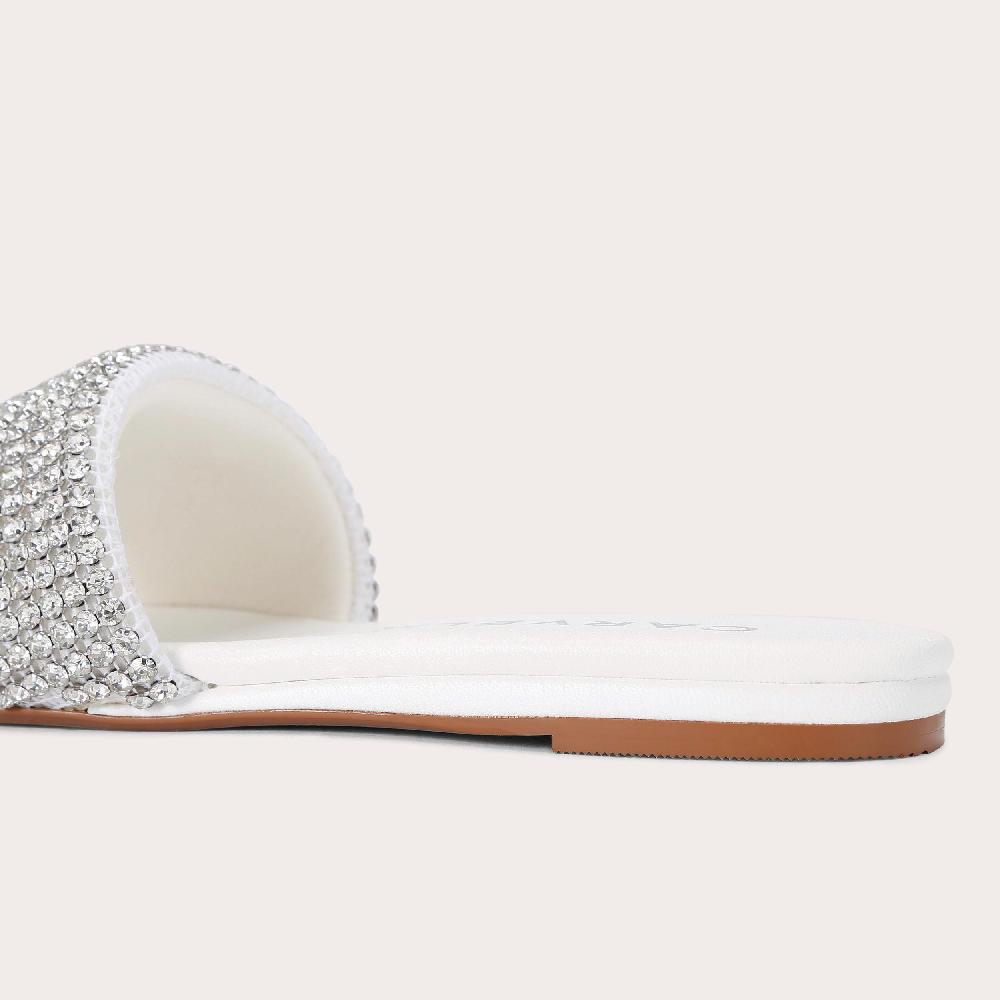 Carvela SPOTLIGHT White Crystal Sandals By CARVELA