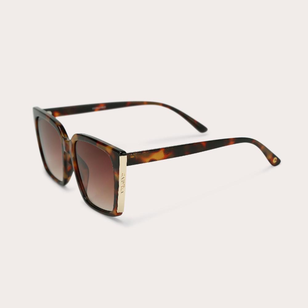 Carvela CARVELA SQUARE FRAME Mid Brown Square Sunglasses By CARVELA