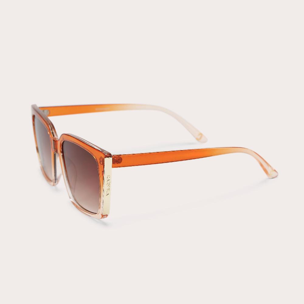 Carvela CARVELA SQUARE FRAME Orange Synthetic Frame Sunglasses By CARVELA