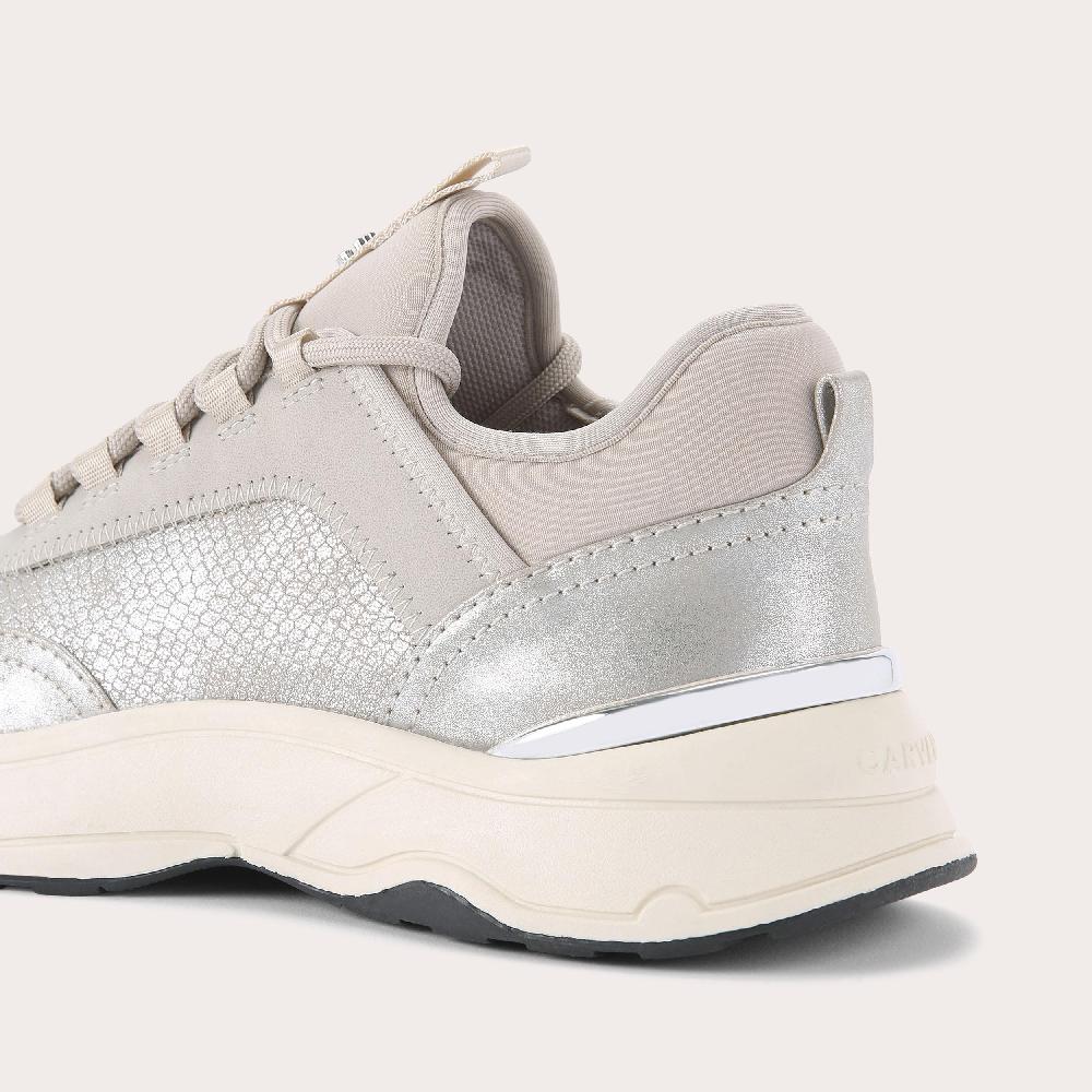 Carvela SWIFT RUNNER Metallic Trainer By CARVELA
