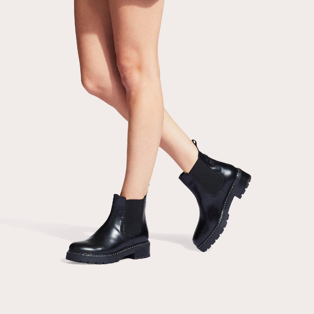 Carvela TAKEN Black Ankle Chelsea Boots By CARVELA