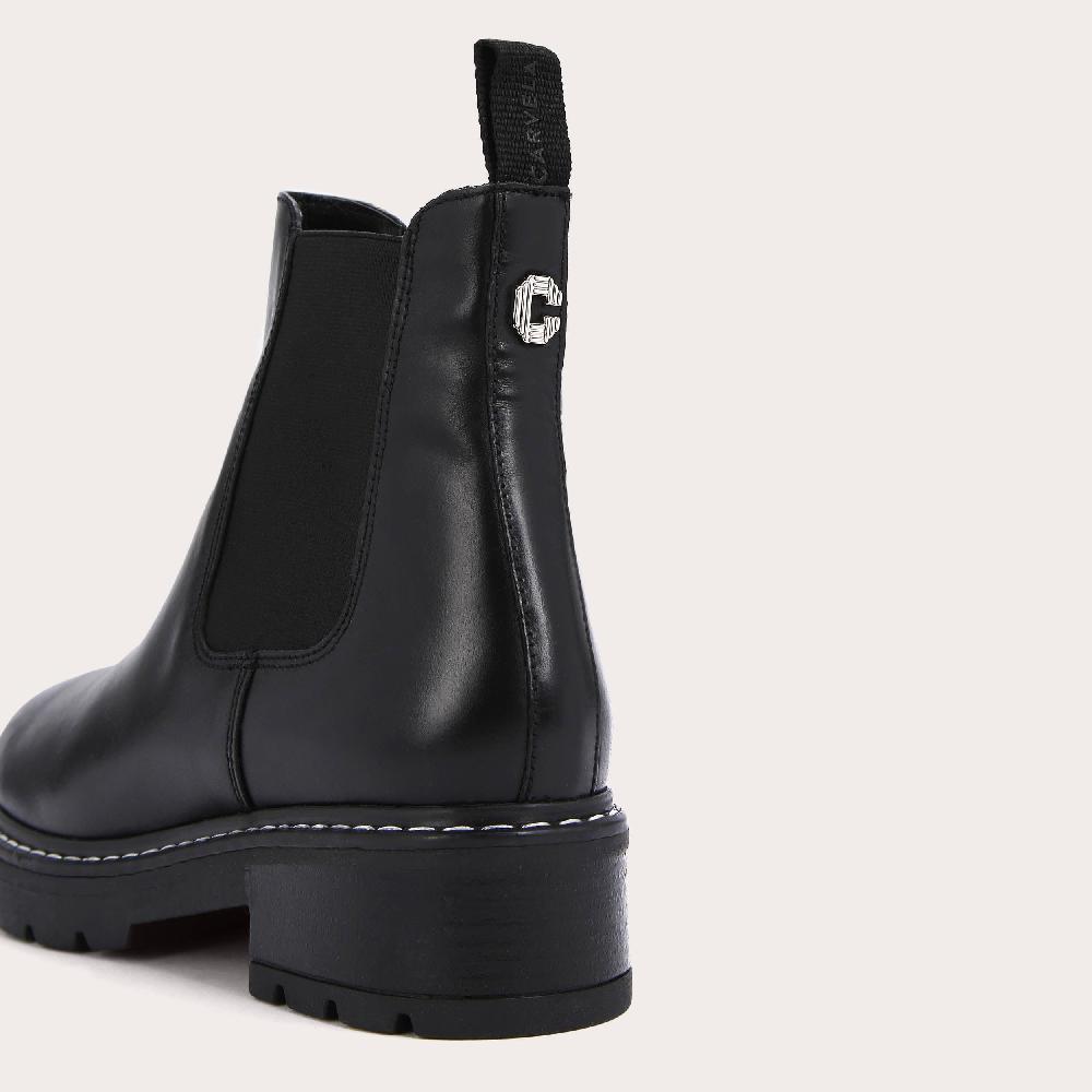 Carvela TAKEN Black Ankle Chelsea Boots By CARVELA