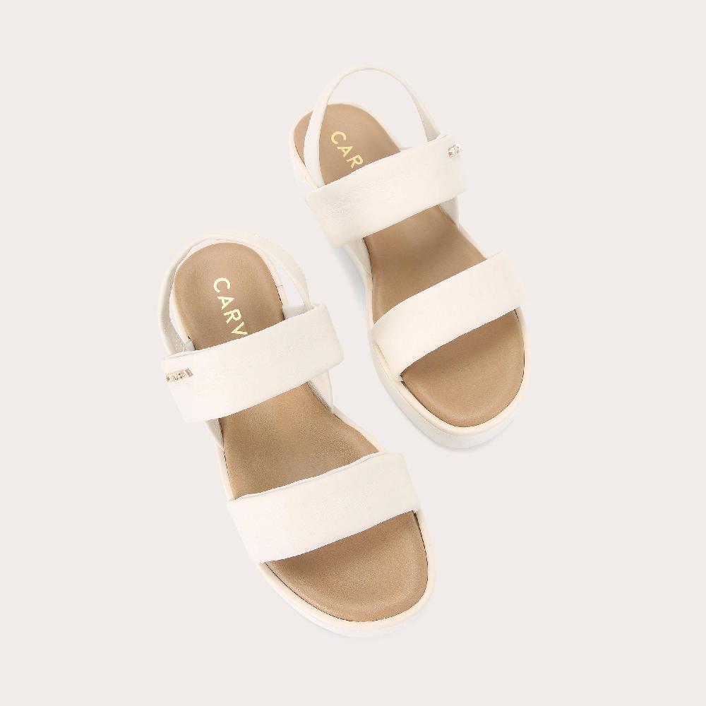 Carvela TRAX Bone Leather Sandals By CARVELA