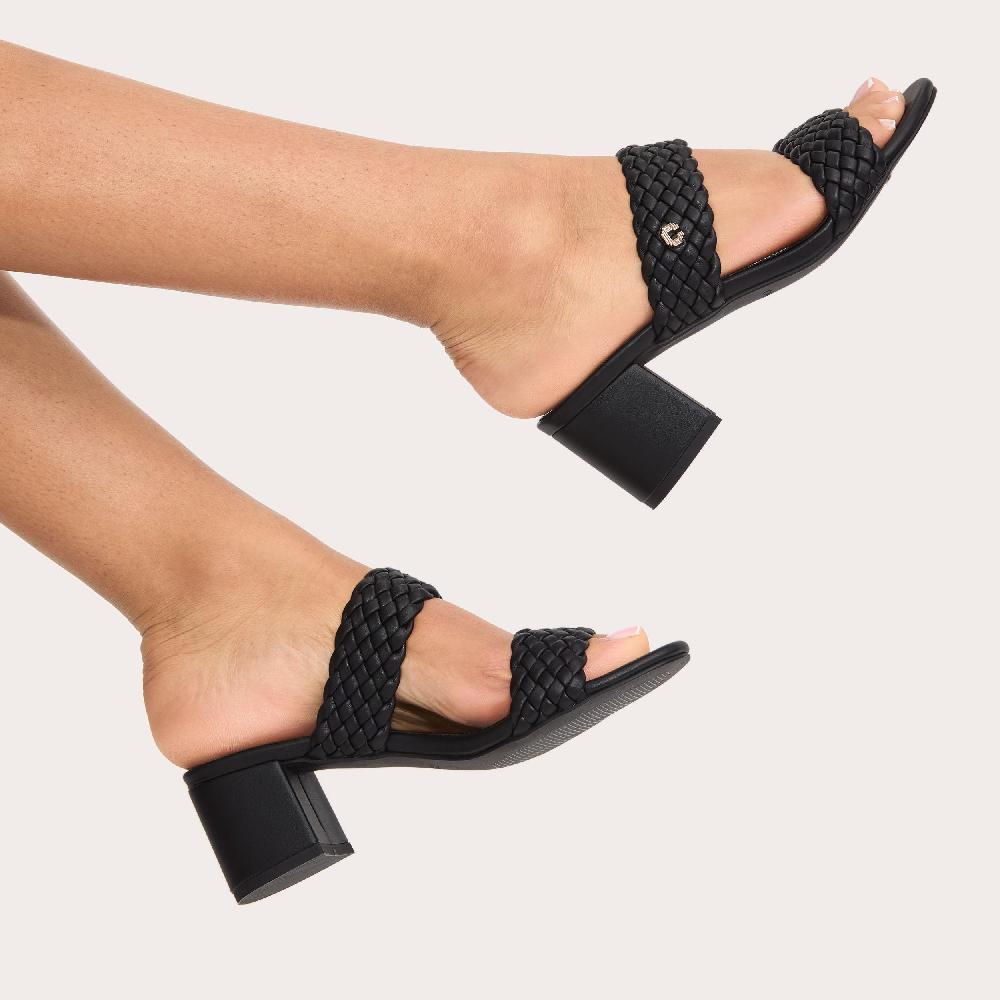 Carvela TWISTED Black Block Heels By CARVELA