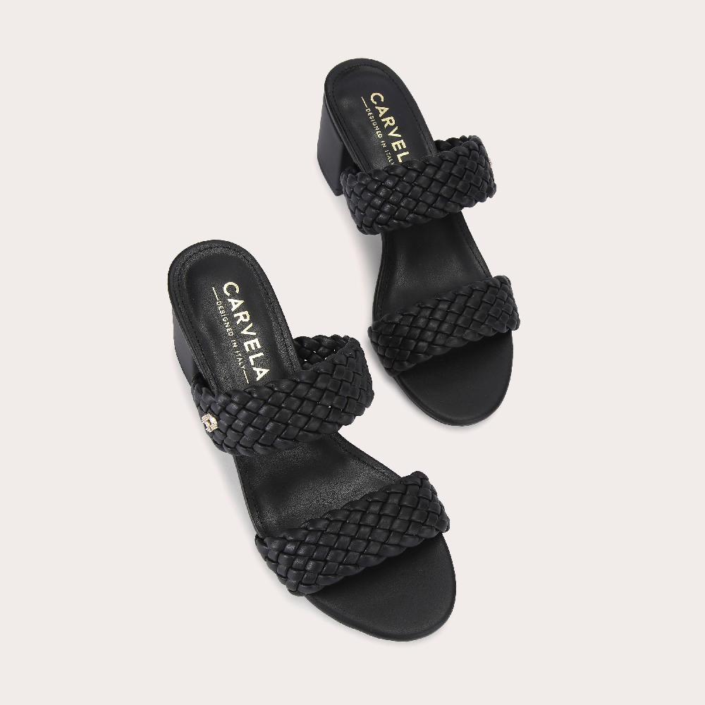 Carvela TWISTED Black Block Heels By CARVELA