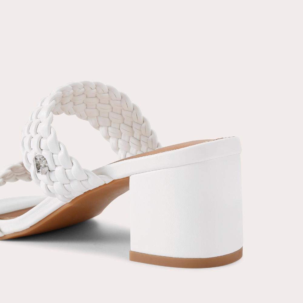 Carvela TWISTED White Block Heel By CARVELA