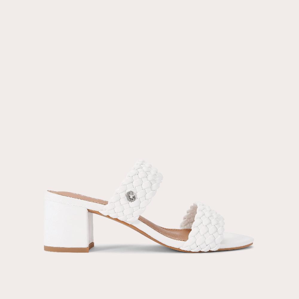 carvela TWISTED White Block Heel by CARVELA