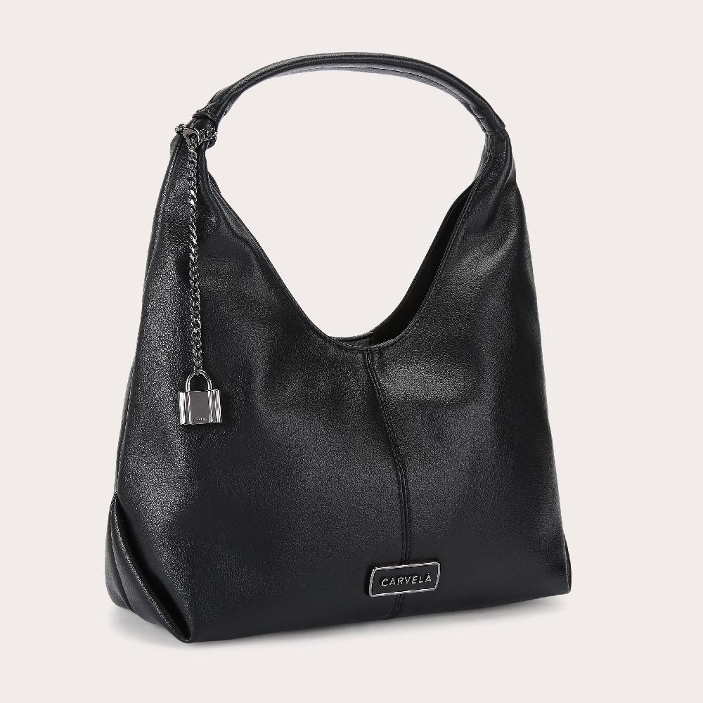 Carvela CASSIA MINI HOBO Black Hobo Shoulder Bag By CARVELA