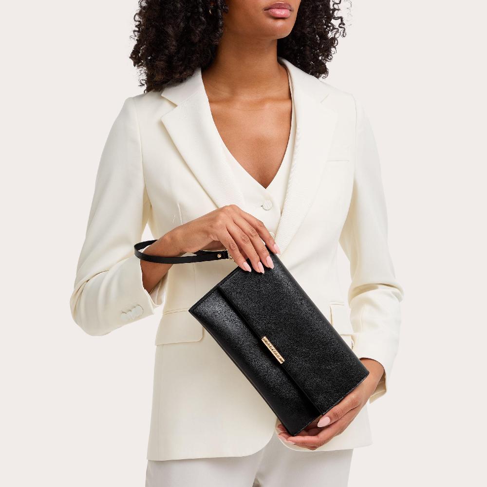 Carvela CATERINA CLUTCH Black Clutch Bag By CARVELA
