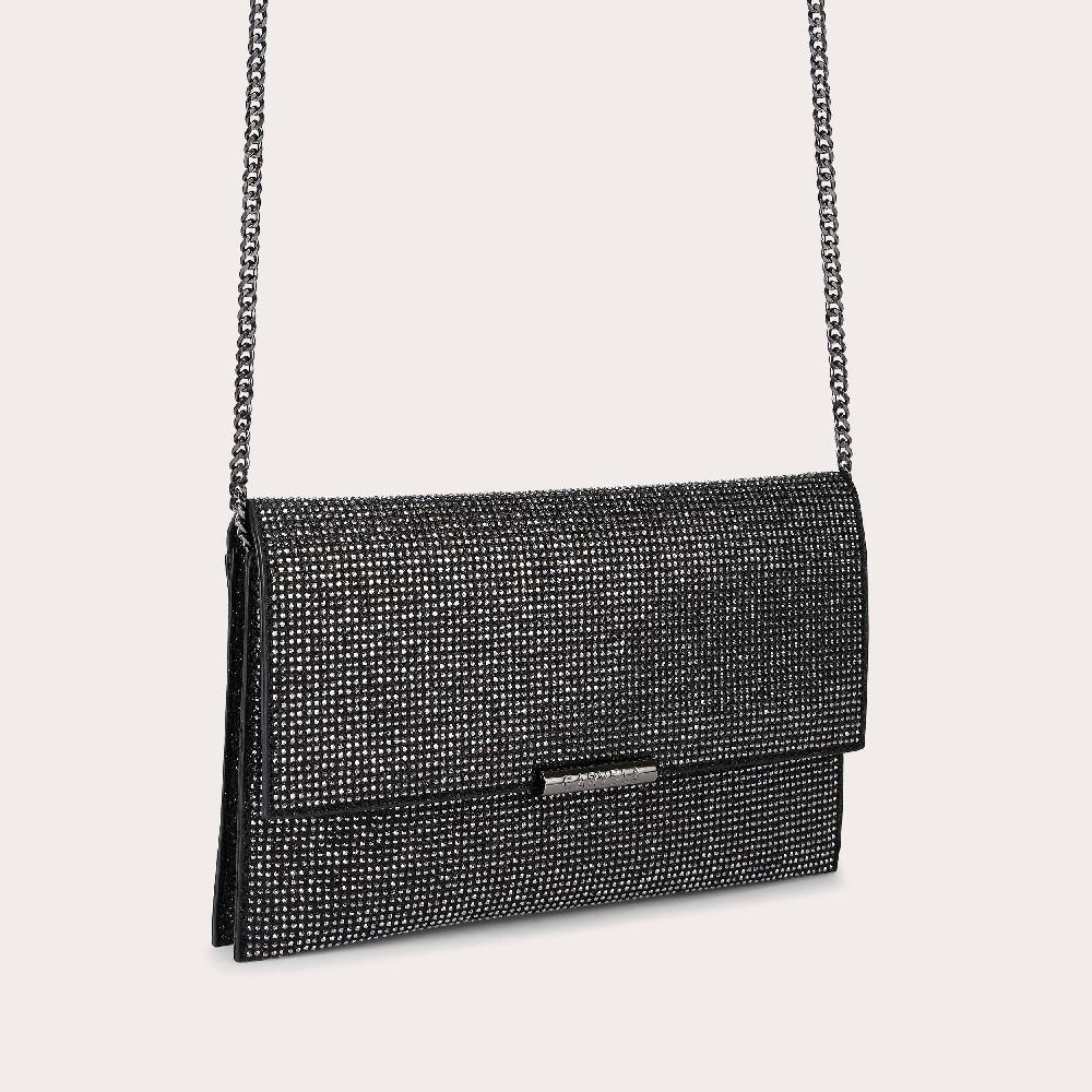 Carvela CATERINA CLUTCH Black Crystal Clutch Bag By CARVELA