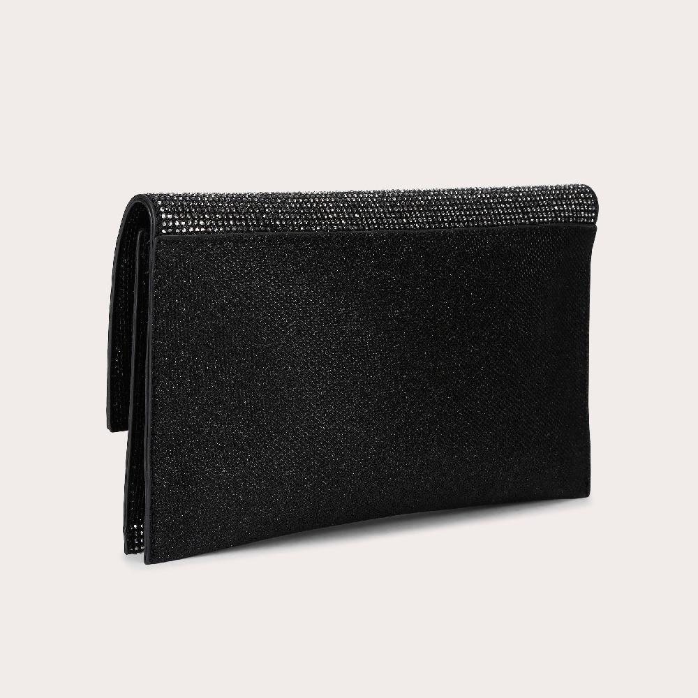 Carvela CATERINA CLUTCH Black Crystal Clutch Bag By CARVELA