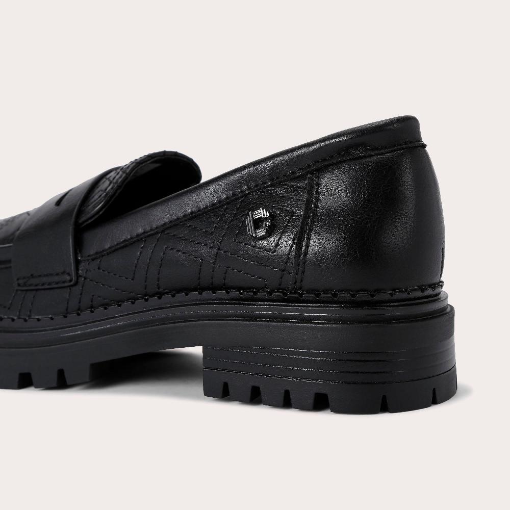 Carvela CAUTION LOAFER Black Stitched Slip On Loafer By CARVELA