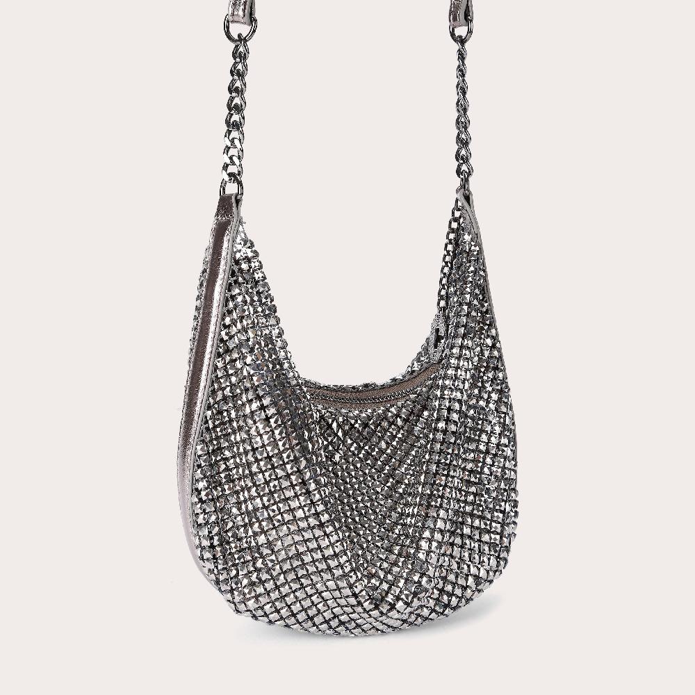 Carvela CIAO SHOULDER BAG Silver Shoulder Bag By CARVELA