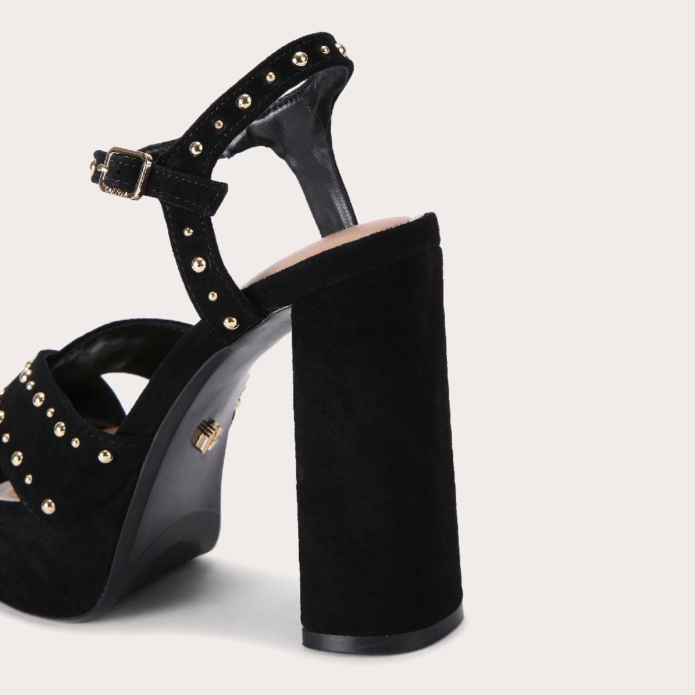 Carvela CINZIA PLATFORM Black Suede Platform Heels By CARVELA
