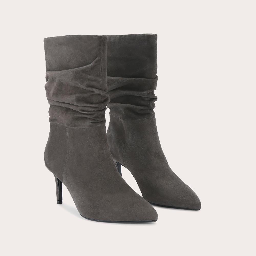 Carvela CLASSIQUE SLOUCH 60 Grey Suede Boot By CARVELA