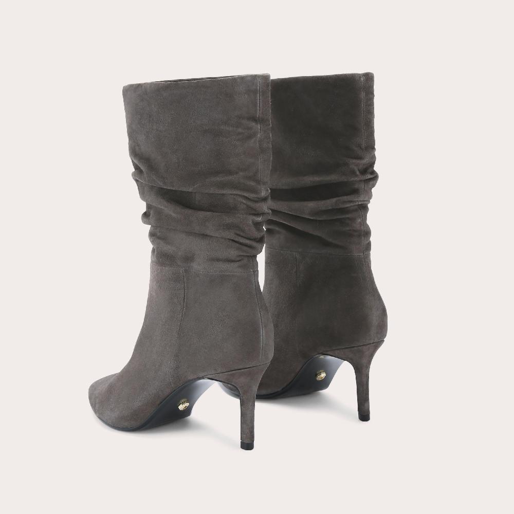 Carvela CLASSIQUE SLOUCH 60 Grey Suede Boot By CARVELA
