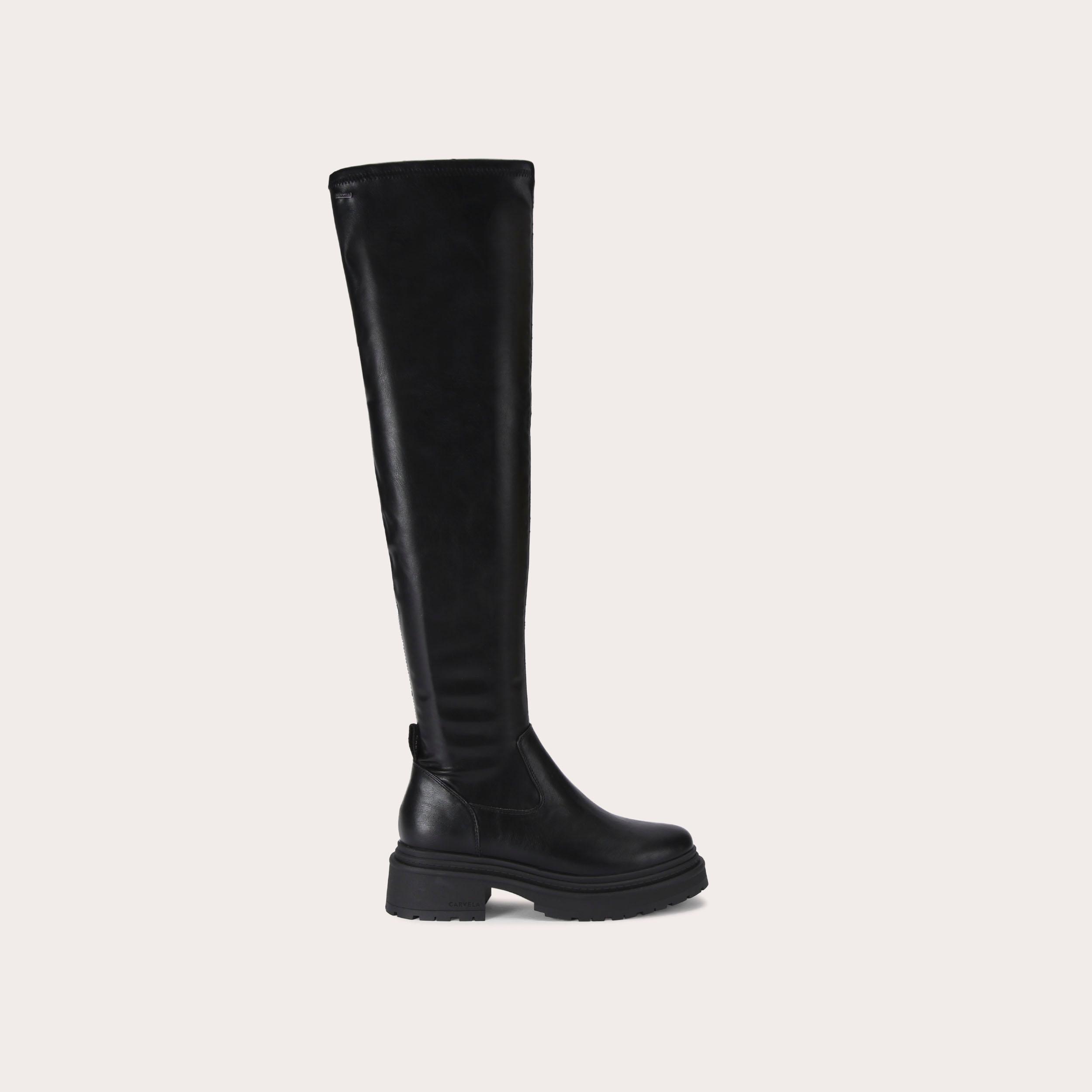 carvela COLLIDE HIGH OTK Black Knee High Boot by CARVELA
