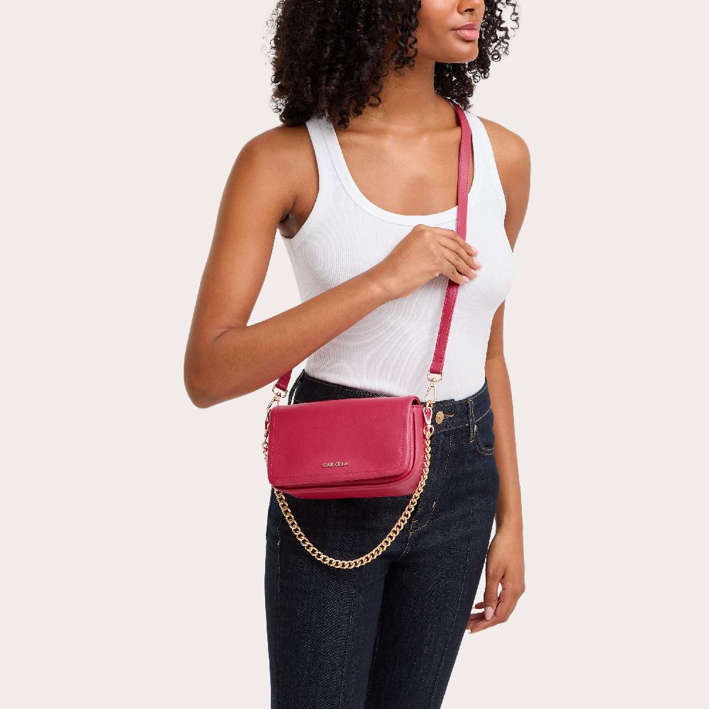 Carvela COMO CHAIN SHOULDER Fuchsia Chain Shoulder Bag By CARVELA