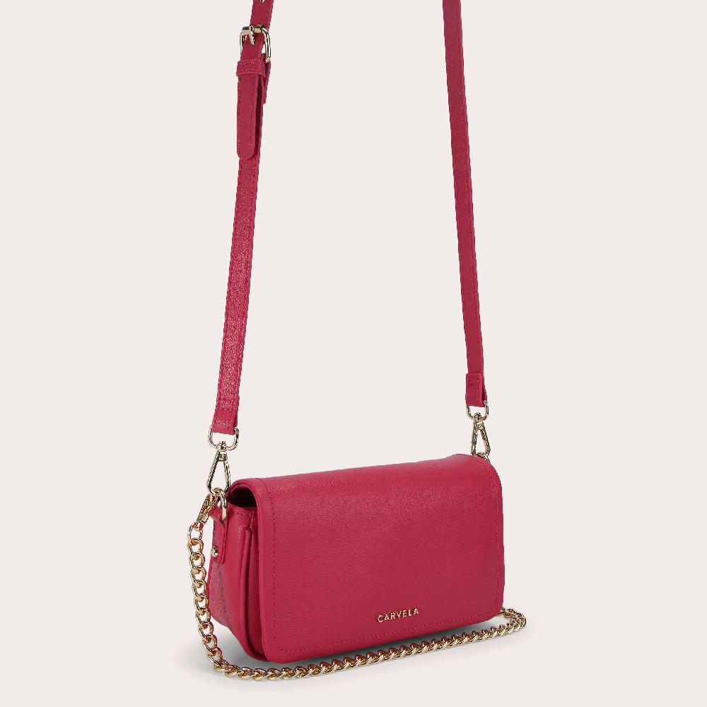 Carvela COMO CHAIN SHOULDER Fuchsia Chain Shoulder Bag By CARVELA