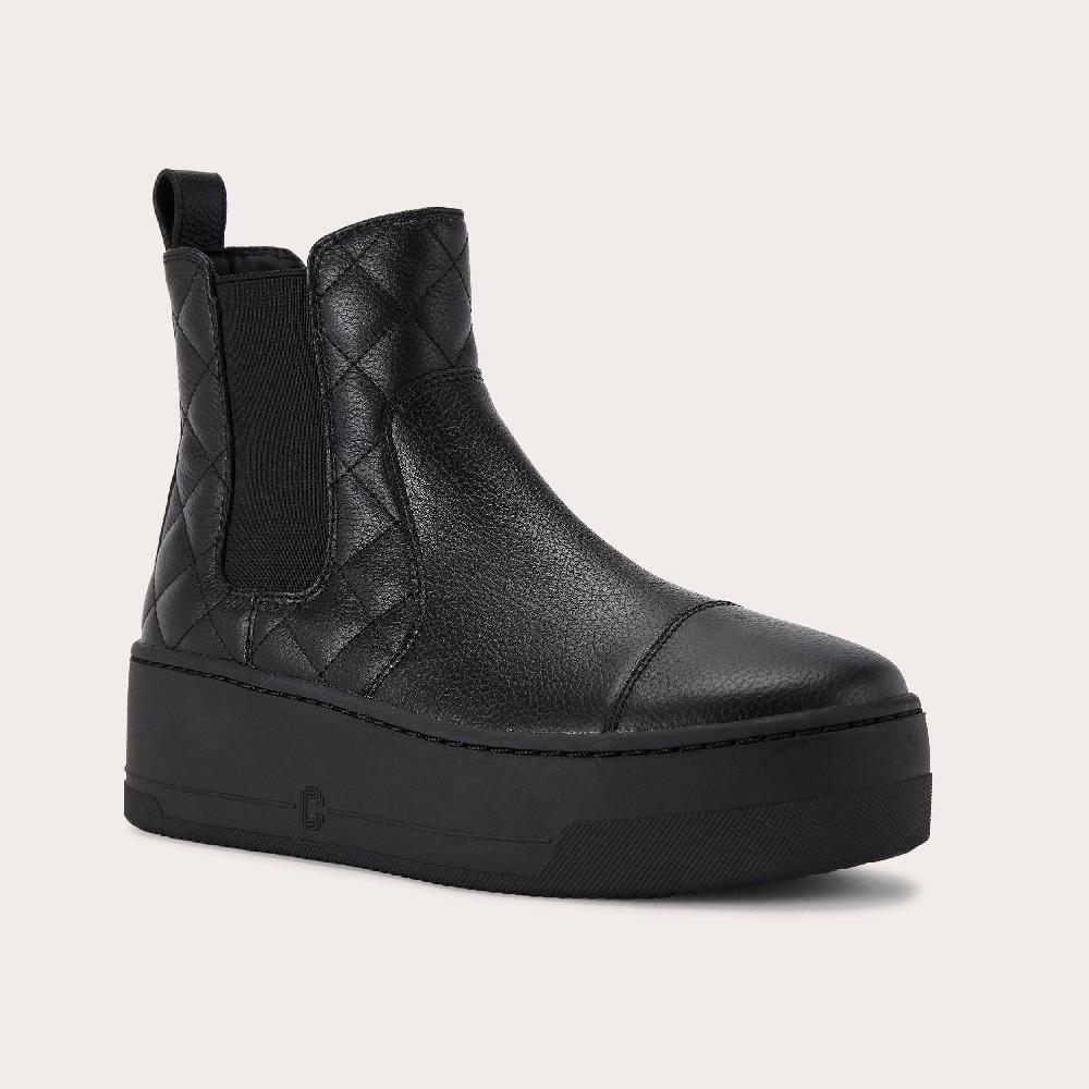 Carvela CONNECTED CHELSEA Black Quilted Ankle Boot By CARVELA