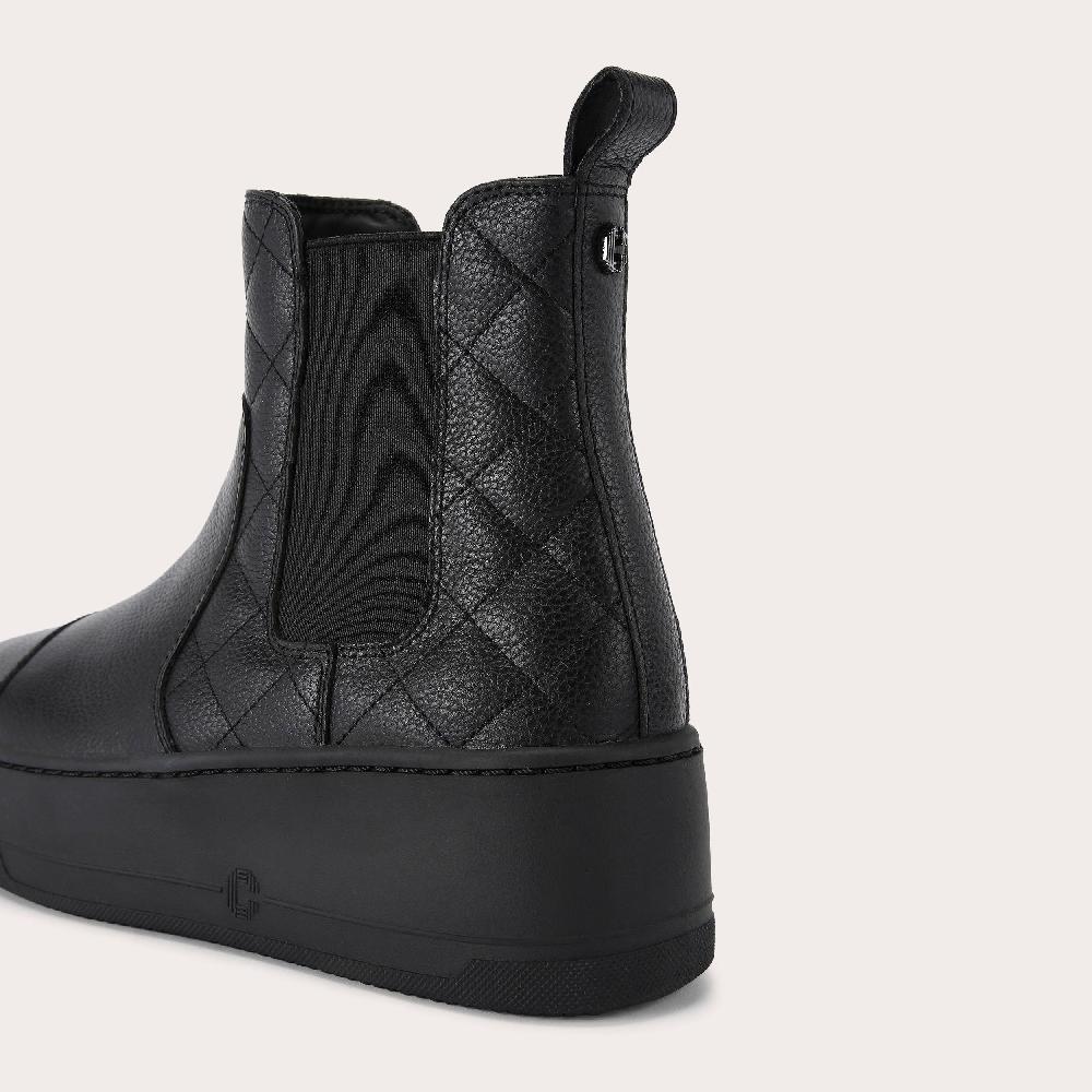 Carvela CONNECTED CHELSEA Black Quilted Ankle Boot By CARVELA