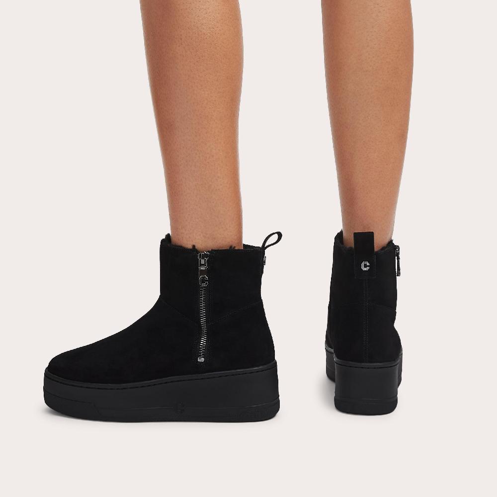Carvela CONNECTED ZIP CHELSEA Black Suede Ankle Boot By CARVELA