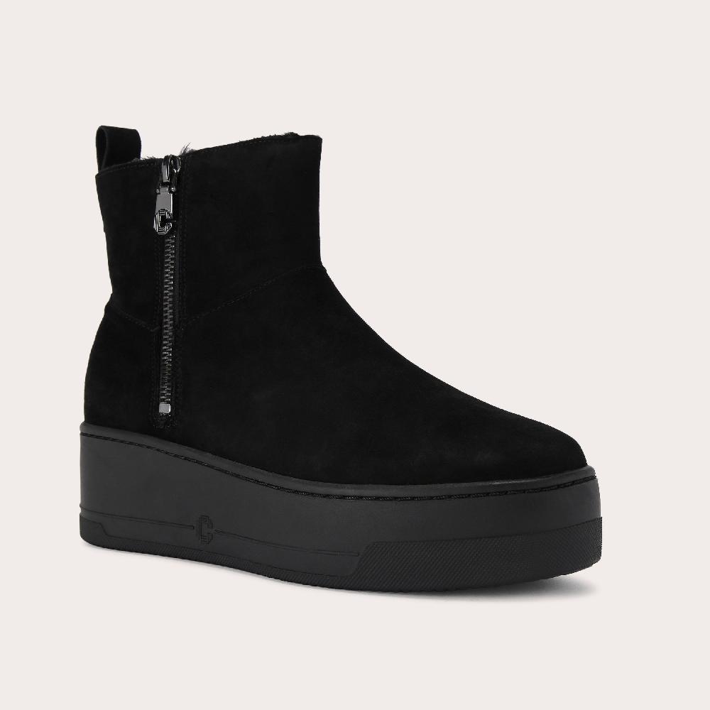 Carvela CONNECTED ZIP CHELSEA Black Suede Ankle Boot By CARVELA
