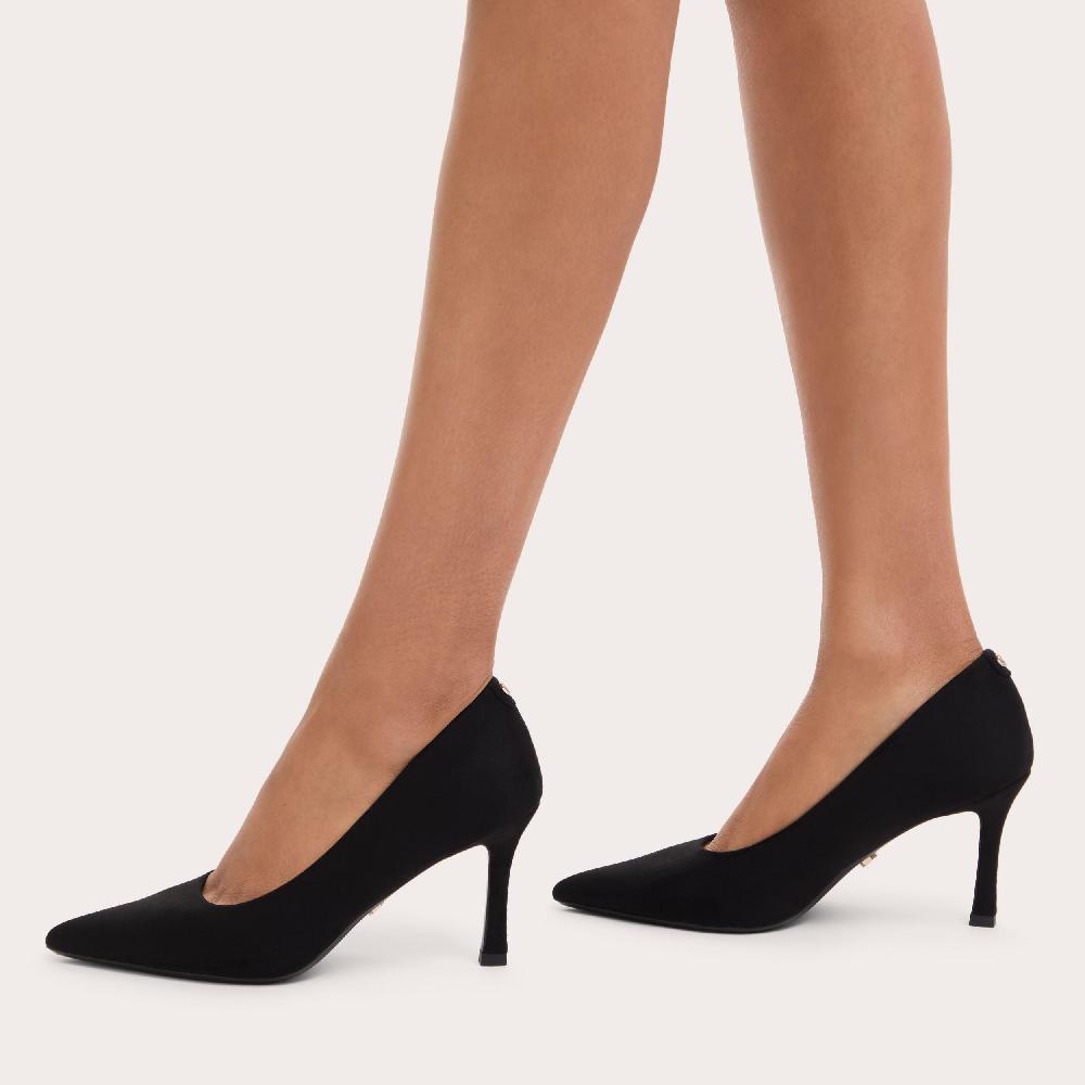 Carvela CORLETTA COURT Black Microsuede Court Heel By CARVELA