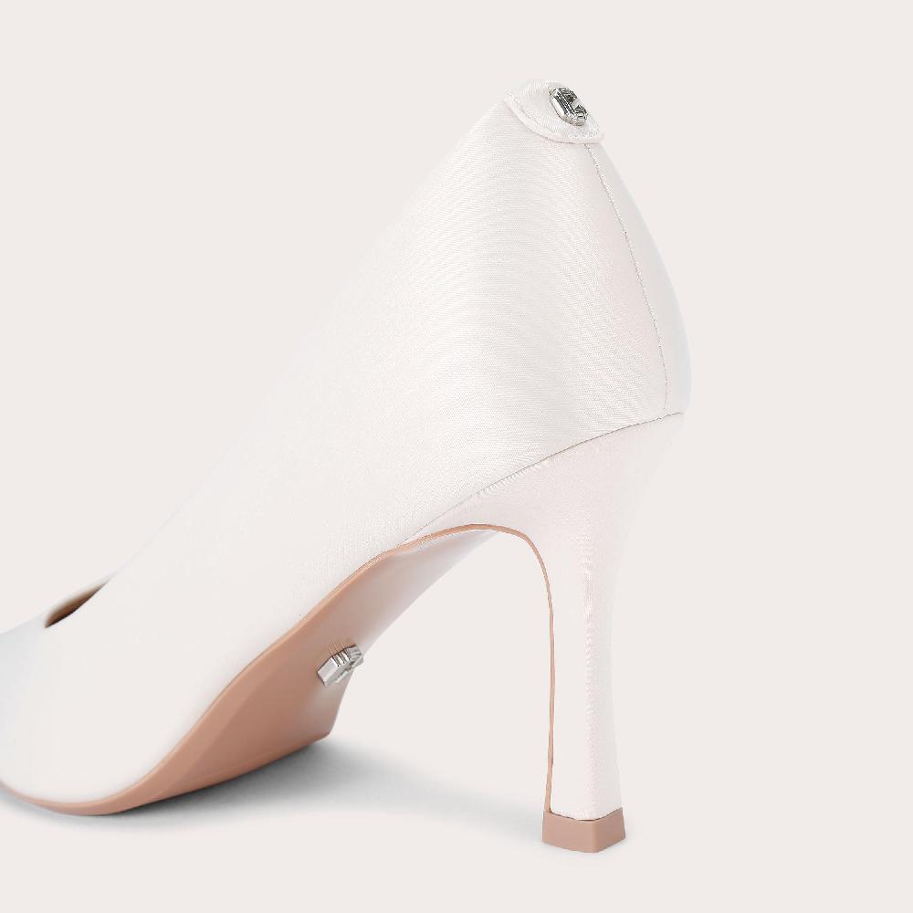 Carvela CORLETTA COURT White Satin Court Heel By CARVELA