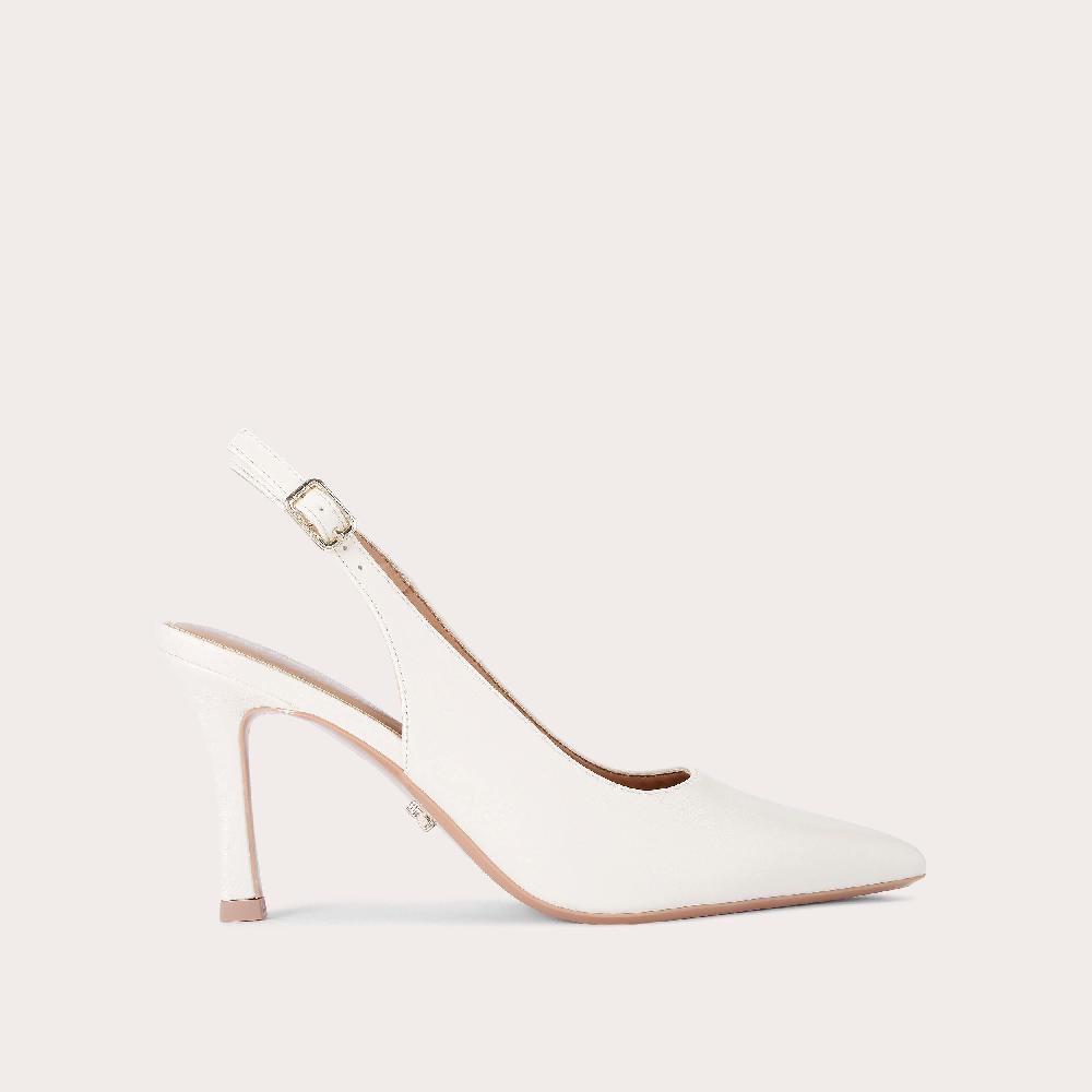 carvela CORLETTA SLING COURT Bone Leather Alternative Sling Back Heel by CARVELA