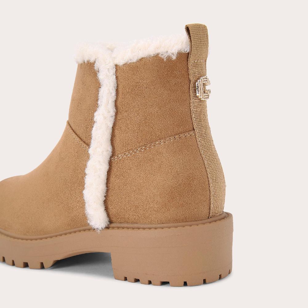 Carvela COSY ANKLE Tan Microsuede Ankle Boot By CARVELA