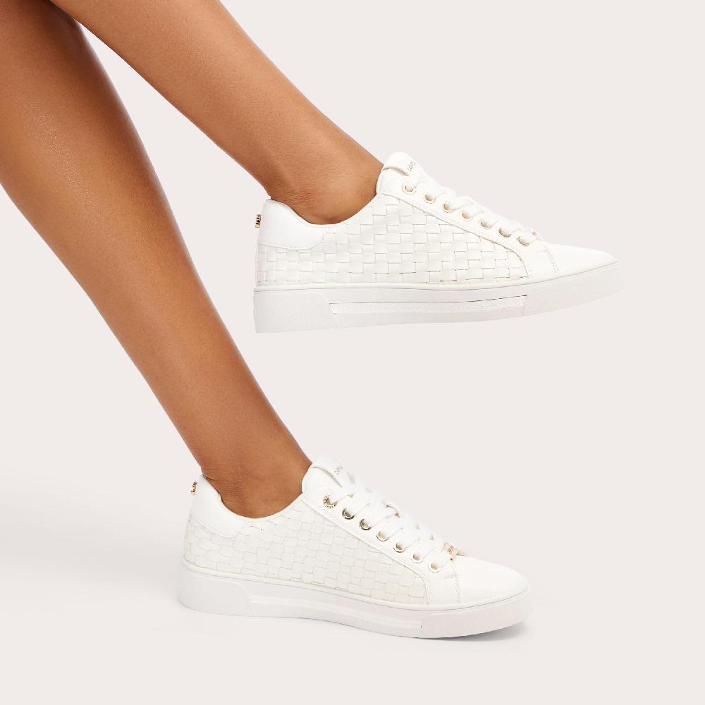 Carvela DAZE WEAVE White Leather Trainer By CARVELA