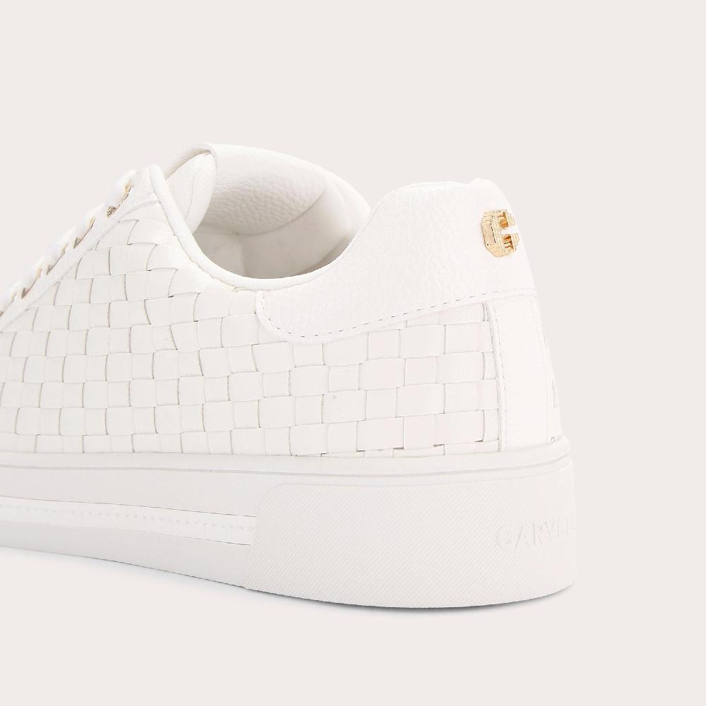 Carvela DAZE WEAVE White Leather Trainer By CARVELA