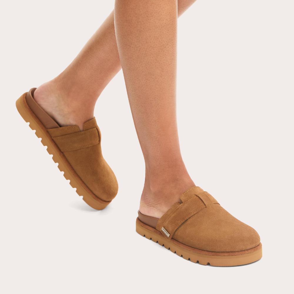 Carvela DAZZLE MULE Camel Suede Slip On Shoe By CARVELA