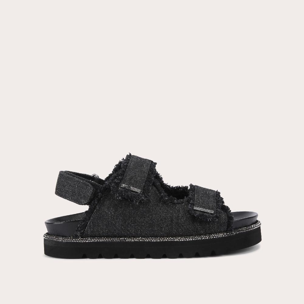 carvela DAZZLE SANDAL Black Denim Crystal Sandal by CARVELA